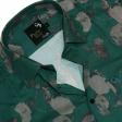 Print Green Shirt : Party