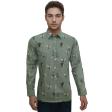 Print Green Shirt : Party