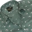 Print Green Shirt : Party