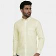 Self Design Cream Shirt : Business