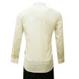 Self Design Cream Shirt : Business