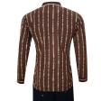 Stripes Brown T-shirt : Regular