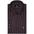 Stripes Maroon Shirt : Business