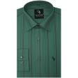 Stripes Light Green Shirt : Business