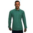 Stripes Light Green Shirt : Business