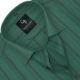 Stripes Light Green Shirt : Business