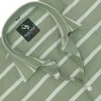 Stripes Green Shirt : Business