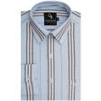 Stripes Blue Shirt : Business