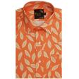Print Orange Shirt : Party
