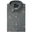 Print Gray Shirt : Party