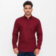 Plain Maroon Shirt : Business
