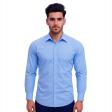 Plain Blue Shirt : Business