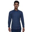 Checks Dark Blue Shirt : Business