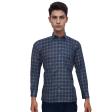 Checks Dark Blue Shirt : Business
