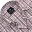 Checks Maroon Shirt : Business