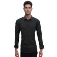 Self Design Black Shirt : Business