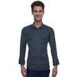 Self Design Blue Shirt : Business