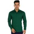 Self Design Dark Green Shirt : Business