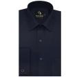 Self Design Navy Blue Shirt : Business