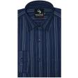 Stripes Navy Blue Shirt : Business