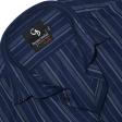 Stripes Navy Blue Shirt : Business