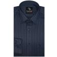 Stripes Navy Blue Shirt : Business