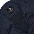 Stripes Navy Blue Shirt : Business