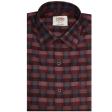 Checks Maroon Shirt : Ditto