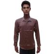 Self Design Brown Shirt : Ditto