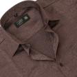 Self Design Brown Shirt : Ditto