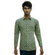Print Green Shirt : Party