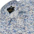 Print Blue Shirt : Party