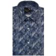 Print Blue Shirt : Party