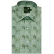 Print Green Shirt : Party