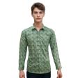 Print Green Shirt : Party