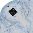 Print Blue Shirt : Party