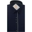 Print Navy Blue Shirt : Party