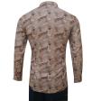 Print Brown Shirt : Party