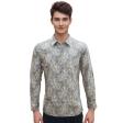 Print Gray Shirt : Party