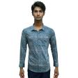 Print Blue Shirt : Ditto