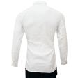 Self Design White Shirt : Slim