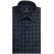 Checks Dark Blue Shirt : Business