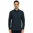 Checks Dark Blue Shirt : Business