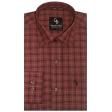 Checks Maroon Shirt : Business