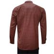Checks Maroon Shirt : Business