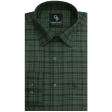 Checks Green Shirt : Business
