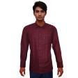Checks Maroon Shirt : Business