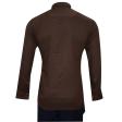 Self Design Brown Shirt : Business