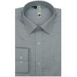 Self Design Gray Shirt : Slim
