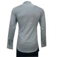 Self Design Gray Shirt : Slim